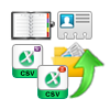 Export PST Contacts to WAB, VCF or CSV